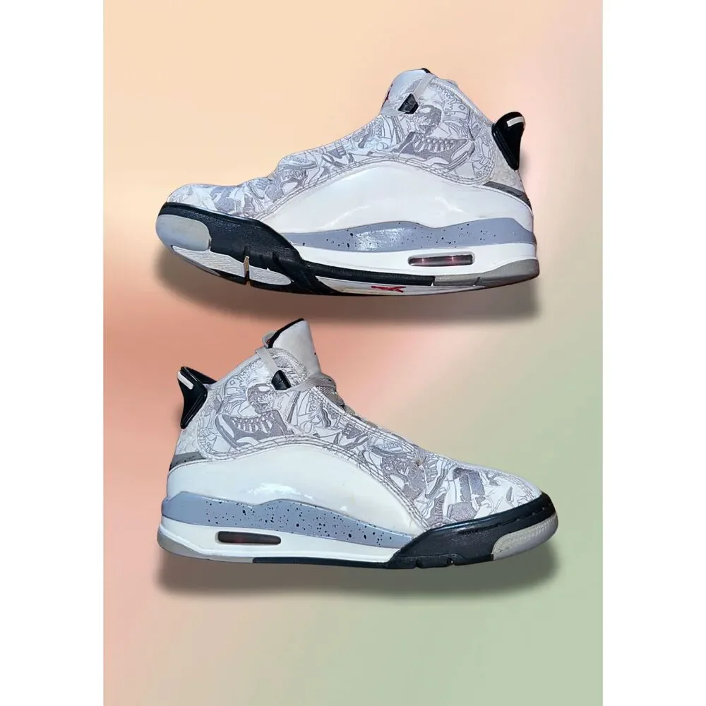 Nike Air Jordan Dub Zero White Cement 311047-105 Youth Size 5Y Sneakers